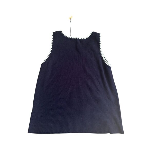 SCOTCH & SODA Navy Blue White Knit Tank Top Size XL NEW NWT - Picture 7 of 8